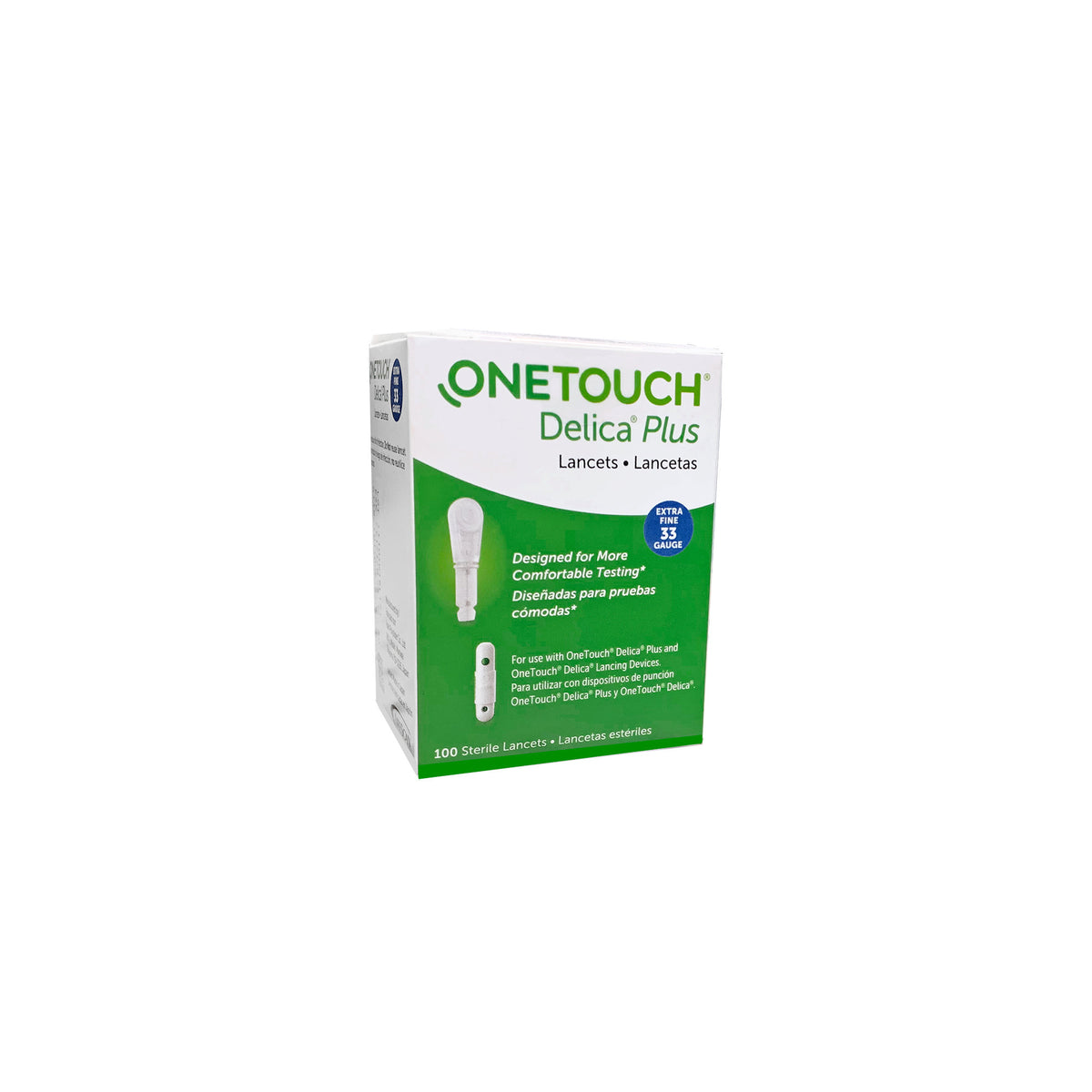 OneTouch Delica Plus 33G, 100/bx