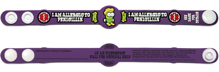 Beware Bandits - Allergy and Condition Awareness Bands